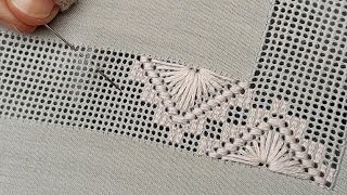 Latest SleevesampTrouser Border Line Design2023Super Easy Hardanger For BeginnersTarkashi Work [upl. by Arodnap222]