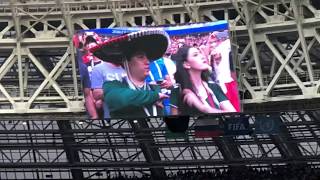 Himno Nacional de Mexico en la Copa Mundial Russia 2018 Mexico contra Alemania [upl. by Namsaj]