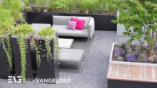 Roofgarden Erik van Gelder design roofgarden Exclusieve daktuin in Dordrecht [upl. by Alohs]