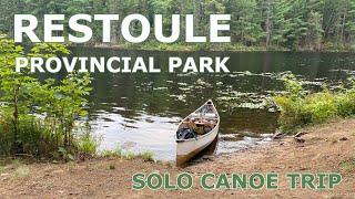 Restoule Provincial Park  Solo Canoe Trip [upl. by Aztiraj971]