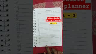 Daily planner review part 2  Flipkart planner journal affordable book [upl. by Wagstaff]