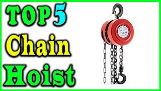 5 Best Chain Hoist Review 2025 [upl. by Enaelem]