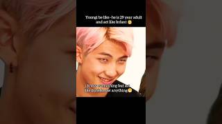 Namjoone is innocent kid🤭btsbtsmemberbtsshortsjungkooktaehyungjiminarmyff [upl. by Silverman422]