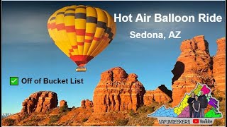 Hot Air Balloon Ride Over Sedona AZ with Red Rock Balloon Adventures Sedona [upl. by Sivle508]