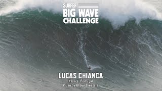 Lucas Chianca at Nazaré  SURFER Big Wave Challenge 202324 Entry [upl. by Atterual]