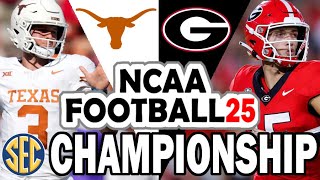 Texas vs Georgia  SEC Spring Tournament Championship NCAA 25 [upl. by Negeam]