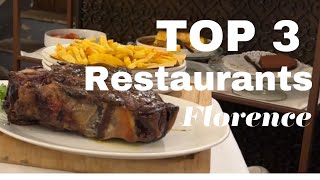 Top 3 Restaurants You Must Try in Florence Italy 4K [upl. by Noillid]