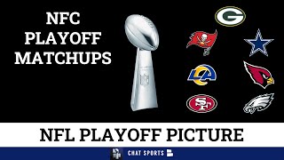 NFC Playoff Picture Wild Card Matchups SET Bracket Dates And Times For 2022 NFL Playoffs [upl. by Buchbinder]