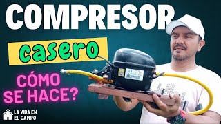 Cómo hacer un compresor casero de un refrigerador dañado [upl. by Freedman]