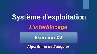 Système dexploitation 2  Interblocage  Exercice 02  Algorithme de Banquier [upl. by Erickson]