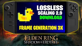 LOSSLESS SCALING 29 DOWNLOAD  FRAME GENERATION 3X  TESTE ELDEN RING NO LEGION GO  FPS ABSURDO [upl. by Heman]