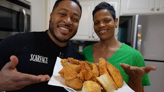 My Mom Taught Me How to Fry Chicken  EXTRA CRISPY RECIPE [upl. by Lorelie252]