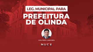 CONCURSO PREFEITURA DE OLINDA  LEGISLAÇÃO MUNICIPAL com Fred Lundgren [upl. by Belayneh414]