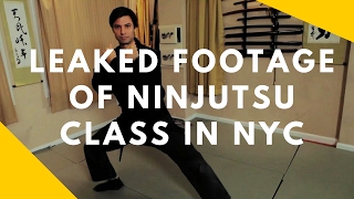 忍術 LEAKED Footage of NYC Ninjutsu Basics Class [upl. by Sualocin]