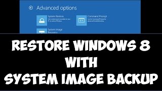 Restore Windows 881 with System Image Backup using Windows DVD [upl. by Calmas]