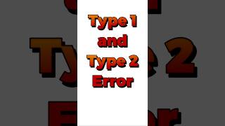 Type 1 and Type 2 Errors Explained researchmethods statistics shorts [upl. by Yntruoc717]