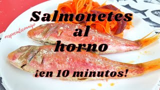 Salmonetes al horno  Receta fácil rápida y saludable [upl. by Northington]