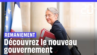 Remaniement du gouvernement Borne  Découvrez tous les nouveaux ministres [upl. by Aduh894]