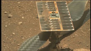 Mars Helicopters first color snap on Mars and self testing and checking4flight 140421UrduHindi [upl. by Ahsote]