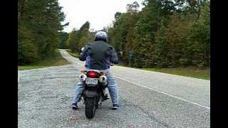 2002 BMW F650GS Stock Exhaust Test [upl. by Yhtac455]