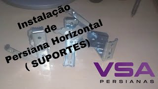 Como instalar Persiana horizontal 50mm Suporte [upl. by Dnalram386]