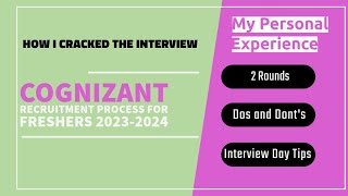 Cognizant Interview Process for Freshers 20232024How I cracked InterviewGenC CTS India in English [upl. by Michigan]