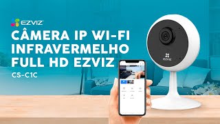 Câmera IP Ezviz C1C WiFi Full HD Infravermelho  Como Instalar e Apresentação [upl. by Tj]