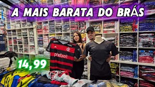 🚨 CAMISA DE TIME POR 15 REAIS NO BRÁS  LUCRE MUITO E INVISTA POUCO 🤑🤑🤑 [upl. by Llertnod]