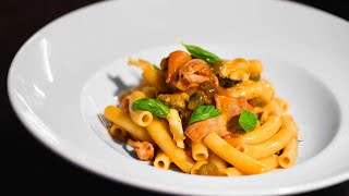 Pasta alla Puttanesca con Frutti di Mare  Le Ricette di Molto Italiano [upl. by Ayiak]