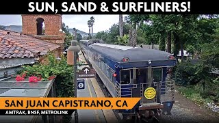 San Juan Capistrano California  Virtual Railfan LIVE [upl. by Downall619]