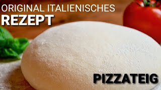 Italienischer Pizzateig Selber Machen Rezept [upl. by Nyrtak]