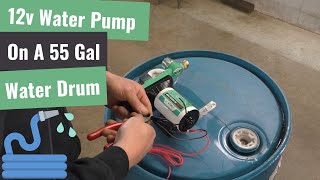 12v Pump On Portable Water Barrel [upl. by Ahsael]