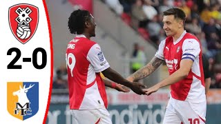 Rotherham vs Mansfield Town 20 All Goals and Extended Highlights [upl. by Desai333]