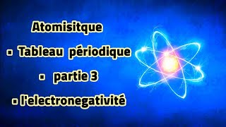 Atomistique Tableau périodique partie 3 lelectronegativité [upl. by Kera]