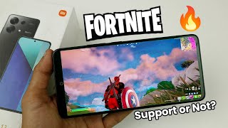 Does Redmi Note 13 Support Fortnite Can We Play Fortnite [upl. by Airdnat]