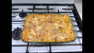 Creamy Butternut Squash amp Honey Garlic Sausage Pasta Bake Casserole [upl. by Kasper]