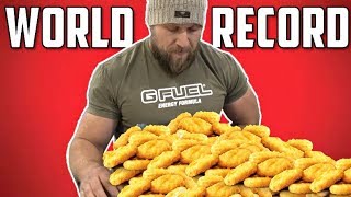 Most Chicken Nuggets Eaten in 3 Minutes NEW World Record [upl. by Ardnuahs534]