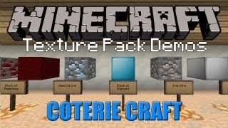 COTERIE CRAFT  Minecraft Texture Pack 152 [upl. by Hackney]