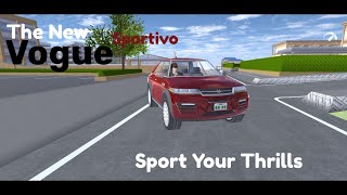 The New Sakura Motors Vogue Sportivo  Sport Your Thrills  2016  SAKURA School Simulator [upl. by Lemej]