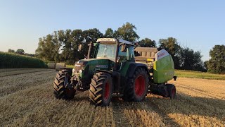 Prasowanie słomy Fendt 716 Vario TMS ampClaas Variant 385RC [upl. by Nylidam283]