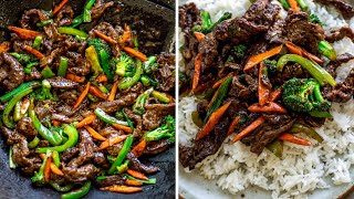 BEEF AND VEGETABLE STIR FRY  Quick and Easy Dinner  Easy Dinner Recipes For Family [upl. by Nairrot]