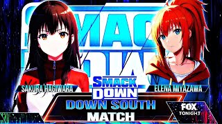 Wanna Be The Strongest In The WorldSakura Hagiwara vs Elena MiyazawaDown South MatchWwe 2k23 [upl. by Aramot]