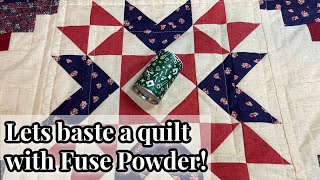 Trying Fuse Powder for Basting Quilts [upl. by Radack]