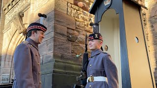 Edinburgh Castle Guards Crown Square [upl. by Sible]