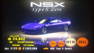 Gran Turismo 3 Honda NSX TypeS Zero  Competitive Testing [upl. by Nolyarg738]