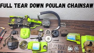 Poulan Chainsaw tear down and inspection [upl. by Yntruoc340]