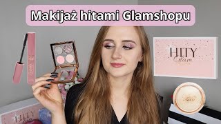 Makijaż kosmetykami z mini kalendarza adwentowego Hit Glamshopu  Paleta Młoda [upl. by Ggerk]