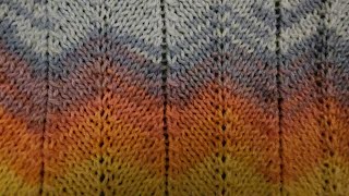 The Stockinette Chevron Stitch  Knitting Tutorial [upl. by Elehcin479]