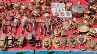 Brass items all are original Antique brass items shop in Hyderabad [upl. by Jacobsohn]