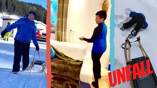 Sturz beim RODELN  FeWo ROOMTOUR  Winterurlaub in Salzburg  Teil 2 [upl. by Beard]